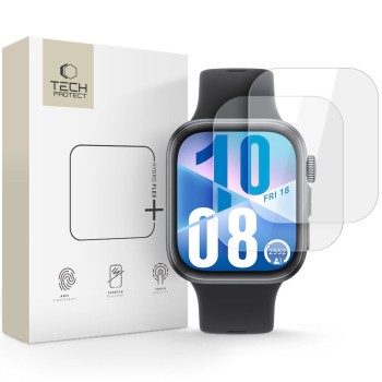Tech-Protect Hydro Flex+ хидрогелно фолио (2 бр.) за Huawei Watch Fit 3 / 4 CLEAR