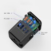 TECH-PROTECT TA200 Travel Adapter EU/UK/US/AU BLACK - 5906302368617