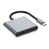 TECH-PROTECT HB08 HUB адаптер 4в1 Type-C + USB 2.0 + 2× HDMI 4K 60Hz, space grey - TECH-PROTECT HB08 HUB адаптер 4в1 Type-C + USB 2.0 + 2× HDMI 4K 60Hz, space grey - 5906302368624