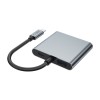 TECH-PROTECT HB08 HUB адаптер 4в1 Type-C + USB 2.0 + 2× HDMI 4K 60Hz, space grey - TECH-PROTECT HB08 HUB адаптер 4в1 Type-C + USB 2.0 + 2× HDMI 4K 60Hz, space grey - 5906302368624