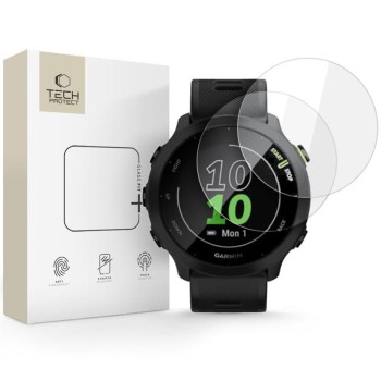 Tech-Protect Glass Fit+ закалено стъкло (2 бр.) за Garmin Forerunner 55, прозрачно