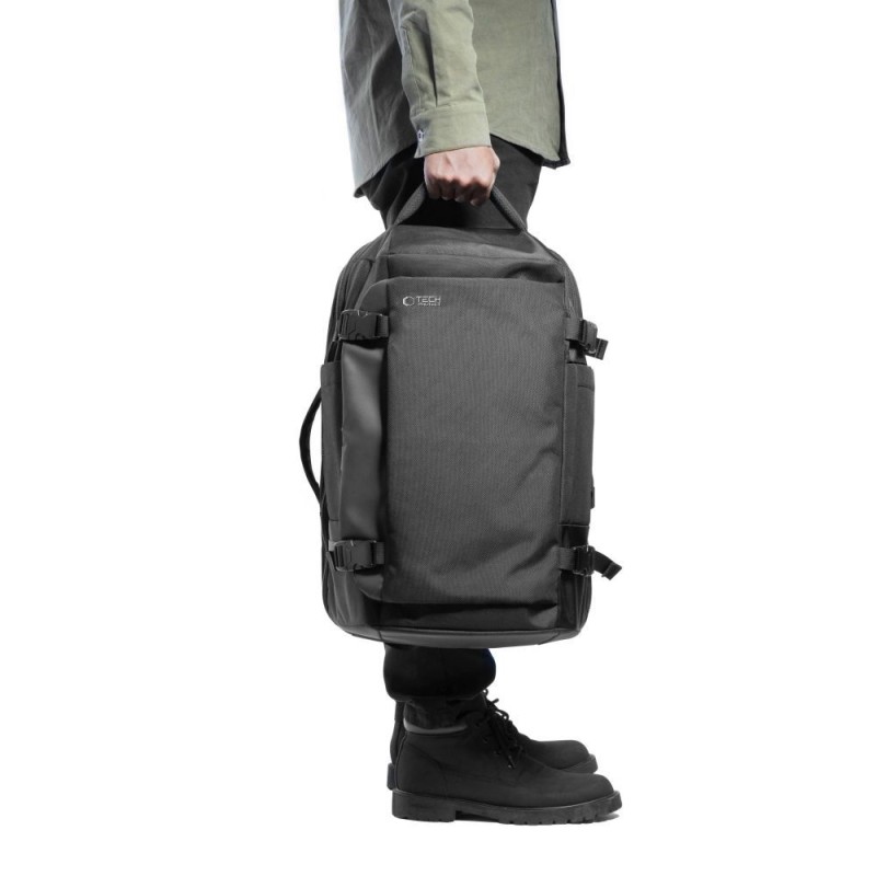 Tech-Protect Defender S40 куфарна раница за лаптоп 20L, Ryanair & Wizz Air кабина 40x20x25 см, черна - 5906302368792