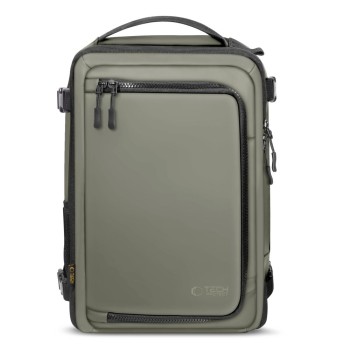 Tech-Protect Defender S50 туристическа раница за лаптоп за Ryanair & Wizz Air 20L 40x20x25 маслинено зелено Tech-Protect Defender S50 туристическа раница за лаптоп за Ryanair & Wizz Air 20L 40x20x25 маслинено зелено