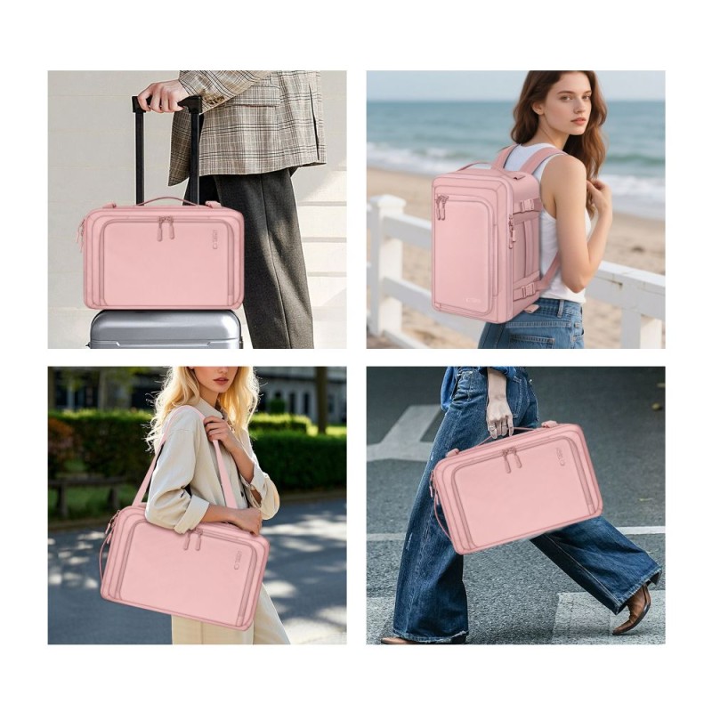 Tech-Protect Defender S50 Раниърс & Уиззaир пътническа раница за лаптоп 20 л 40x20x25 Dusty Pink