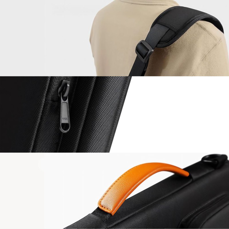Tech-Protect Defender Bag за лаптоп 15-16 черно/оранжева (SKU: 5906302368846) - 5906302368846