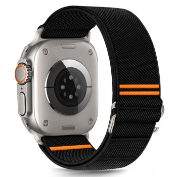 TECH-PROTECT NYLON SLIP каишка за Apple Watch 8 / 9 / 10 / 11 / SE / ULTRA (44 / 45 / 46 / 49 мм) черна