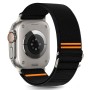 TECH-PROTECT NYLON SLIP каишка за Apple Watch 8 / 9 / 10 / 11 / SE / ULTRA (44 / 45 / 46 / 49 мм) черна