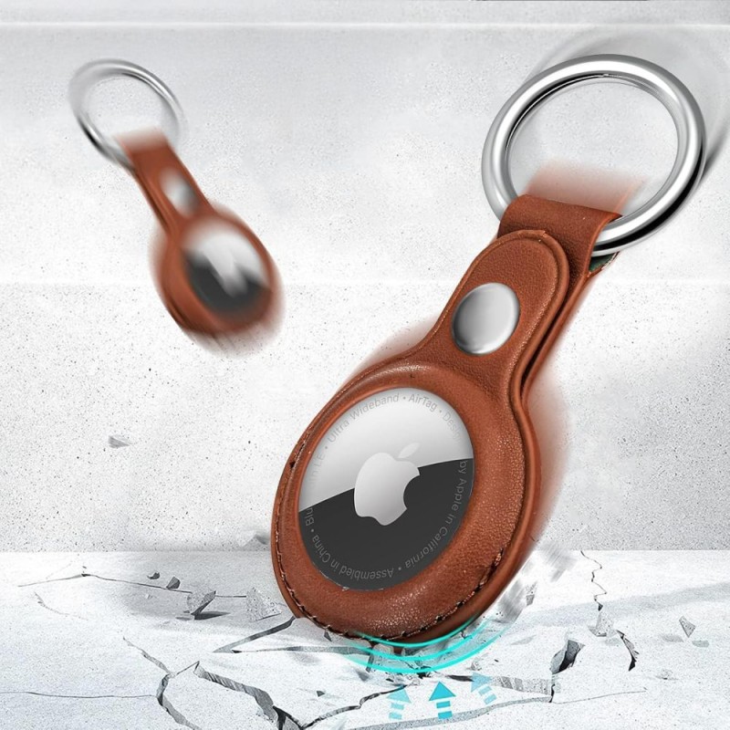 TECH-PROTECT NATURALFIT КАЛЪФ ЗА APPLE AIRTAG 1/2 КАФЯВ - TECH-PROTECT NATURALFIT КАЛЪФ ЗА APPLE AIRTAG 1/2 КАФЯВ - 5906302368952