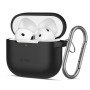 TECH-PROTECT Силиконов калъф с кука за Apple AirPods 4 Черен