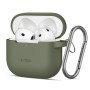 TECH-PROTECT силиконов калъф с карабинер за Apple AirPods 4, маслинено зелено