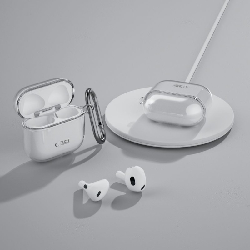 Tech-Protect FlexAir за Apple AirPods 4 Clear (прозрачен) - 5906302370092
