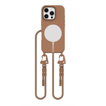 TECH-PROTECT MAGNECKLACE MagSafe за iPhone 16 Pro Max, шоколадово кафяво