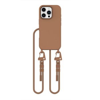 TECH-PROTECT MAGNECKLACE MagSafe за iPhone 16 Pro Max, шоколадово кафяво TECH-PROTECT MAGNECKLACE MagSafe за iPhone 16 Pro Max, шоколадово кафяво