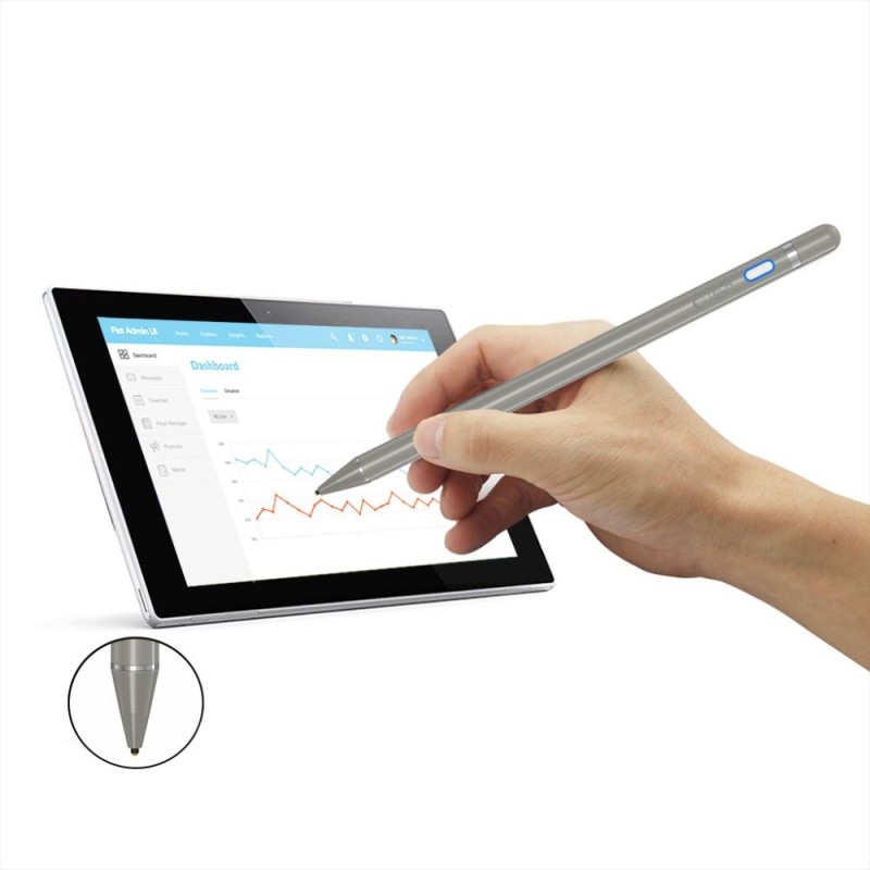 Tech-Protect Active Stylus Pen Titanium - Tech-Protect Active Stylus Pen Titanium - 5906302370306