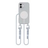 Tech-Protect Magnecklace MagSafe за iPhone 16, Crayon Grey (с каишка) - Tech-Protect Magnecklace MagSafe за iPhone 16, Crayon Grey (с каишка) - 5906302370320