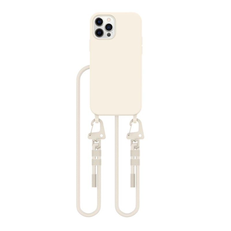 TECH-PROTECT MAGNECKLACE MAGSAFE за iPhone 12 / 12 Pro Cosmic Latte - TECH-PROTECT MAGNECKLACE MAGSAFE за iPhone 12 / 12 Pro Cosmic Latte - 5906302370436