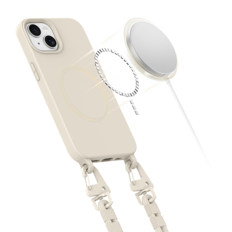 TECH-PROTECT Magnecklace MagSafe за iPhone 14 Cosmic Latte - TECH-PROTECT Magnecklace MagSafe за iPhone 14 Cosmic Latte - 5906302370498