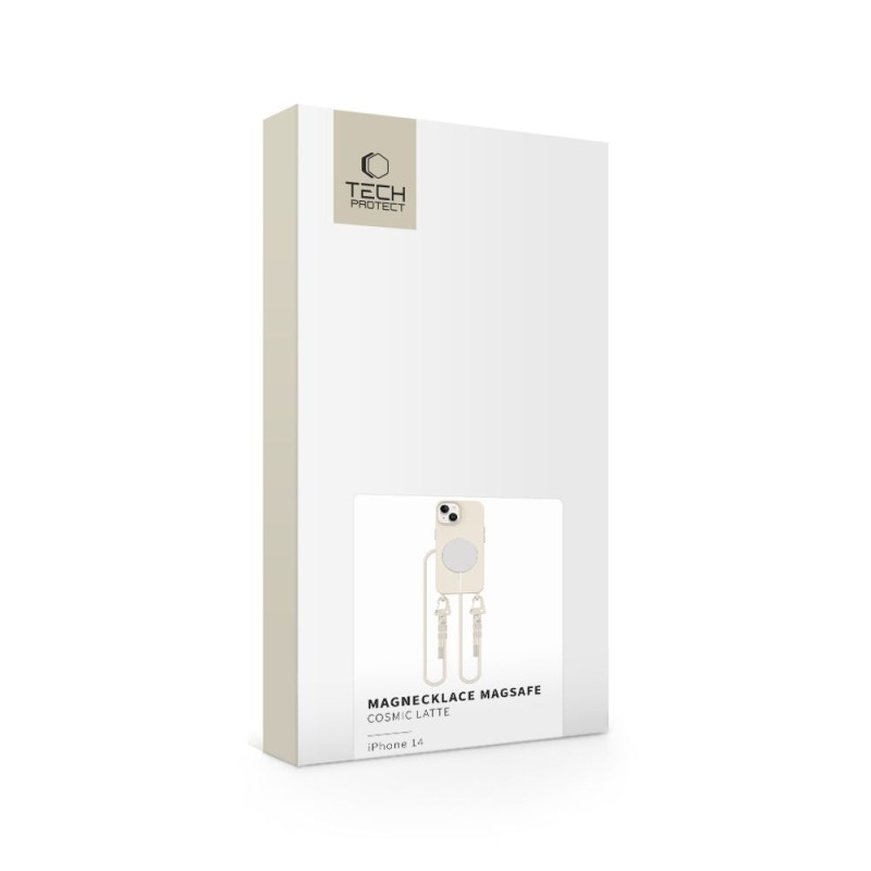 TECH-PROTECT Magnecklace MagSafe за iPhone 14 Cosmic Latte - TECH-PROTECT Magnecklace MagSafe за iPhone 14 Cosmic Latte - 5906302370498