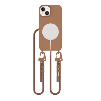 Tech-Protect Magnecklace MagSafe за iPhone 14, шоколадовo кафяво