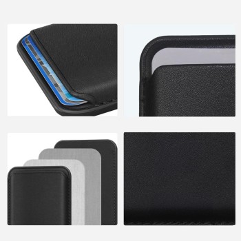 TECH-PROTECT CH01 MagWallet MagSafe универсален магнитен държач за карти, черен TECH-PROTECT CH01 MagWallet MagSafe универсален магнитен държач за карти, черен