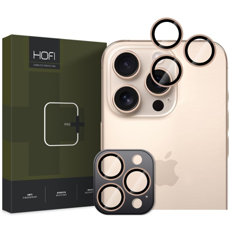 Hofi Camring PRO+ протектор за камера за iPhone 16 Pro / 16 Pro Max / 17 Pro / 17 Pro Max Desert Titanium - 5906302370597