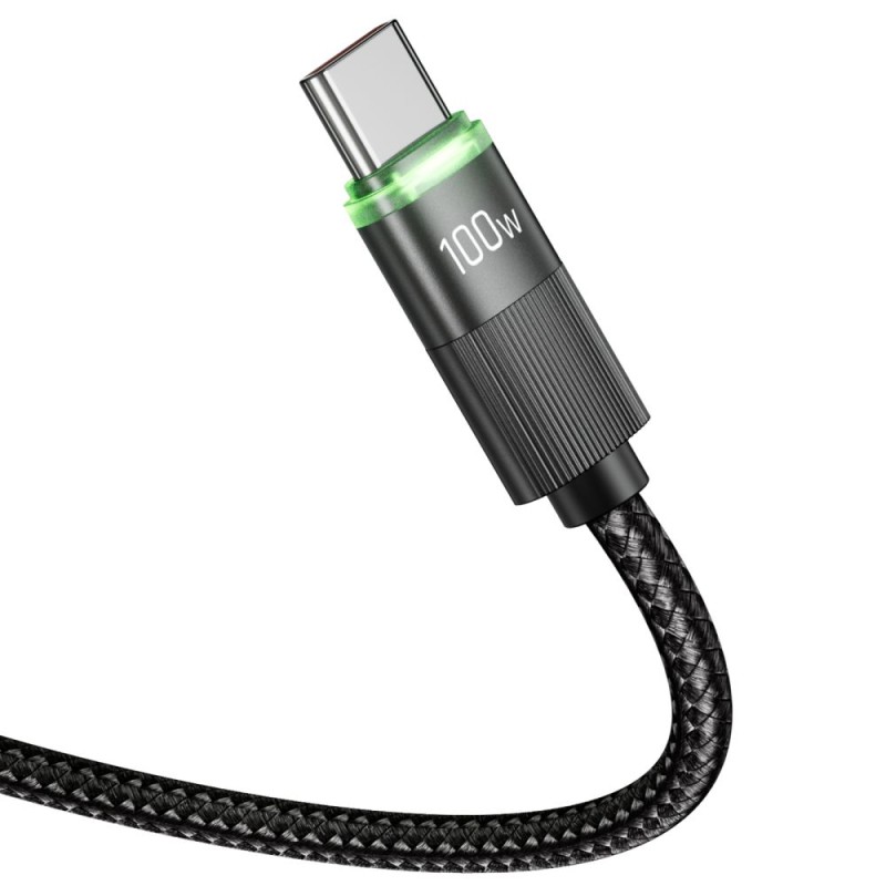 TECH-PROTECT UB20T ULTRABOOST USB-C кабел PD 100W / 5A, 180 см, черен - TECH-PROTECT UB20T ULTRABOOST USB-C кабел PD 100W / 5A, 180 см, черен - 5906302370627