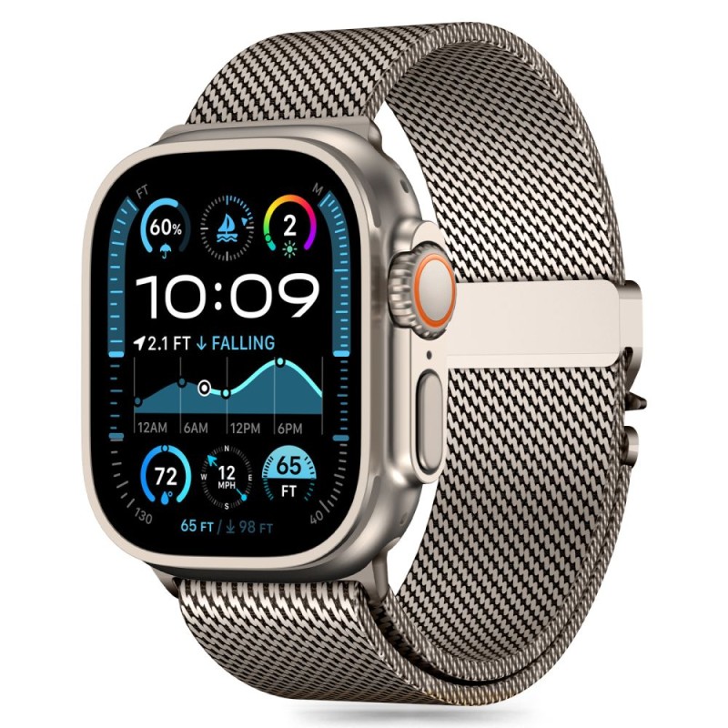 TECH-PROTECT MILANO за Apple Watch 8 / 9 / 10 / 11 / SE / ULTRA (44 / 45 / 46 / 49 мм) ТИТАН - 5906302370634