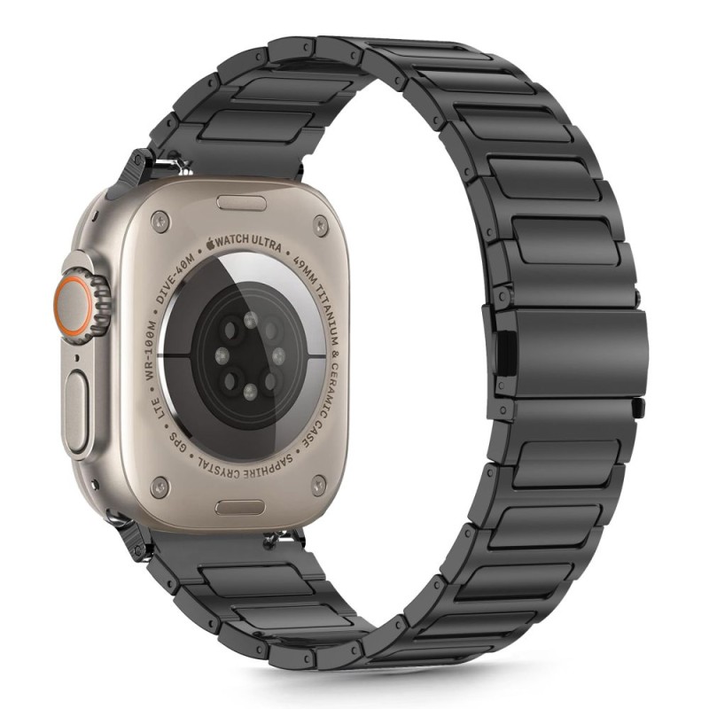 Tech-Protect Stainless Classic метална гривна за Apple Watch 8/9/10/11/SE/Ultra (44/45/46/49 мм) черна - Tech-Protect Stainless Classic метална гривна за Apple Watch 8/9/10/11/SE/Ultra (44/45/46/49 мм) черна - 5906302370856