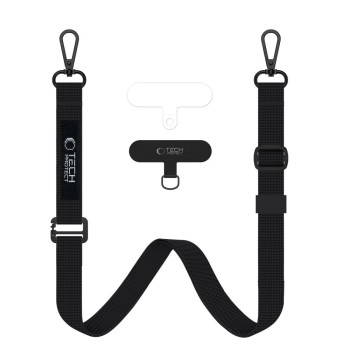 TECH-PROTECT C6S ROPE презрамка за телефон/вързан каишка, черна