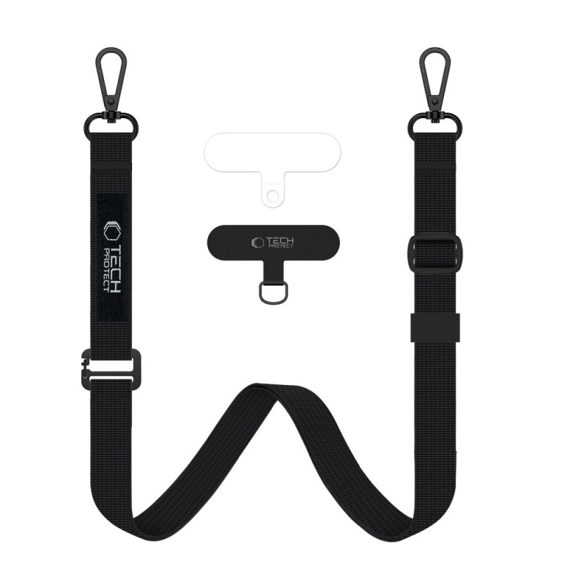 TECH-PROTECT C6S ROPE презрамка за телефон/вързан каишка, черна - 5906302370979
