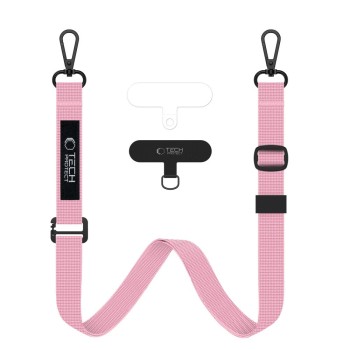 Tech-Protect C6S Rope Crossbody бебешко розова