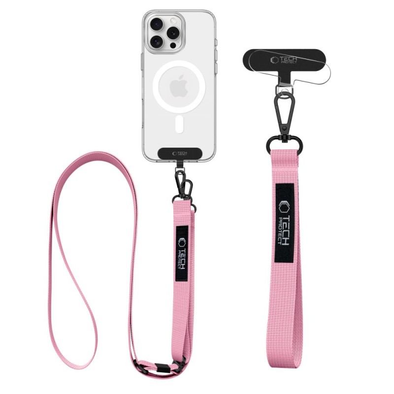 Tech-Protect C6S Rope Crossbody бебешко розова - 5906302370986