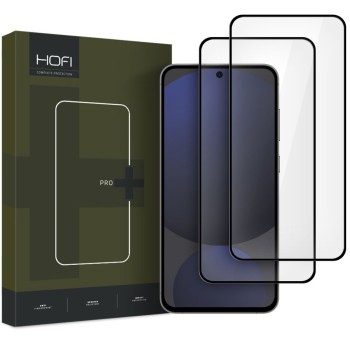 Hofi Glass Pro+ закалено стъкло 2 броя за Samsung Galaxy S24 FE (черно)