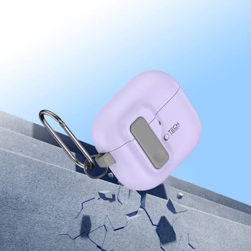 Tech-Protect Slim Hook кейс за Apple AirPods 4 лавандула - Tech-Protect Slim Hook кейс за Apple AirPods 4 лавандула - 5906302371181