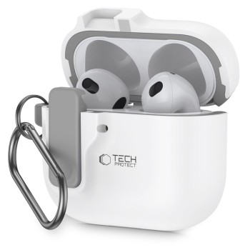TECH-PROTECT SLIM HOOK за Apple AirPods 4, бял