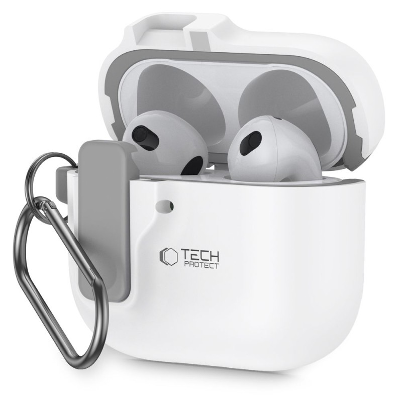 TECH-PROTECT SLIM HOOK за Apple AirPods 4, бял - 5906302371662