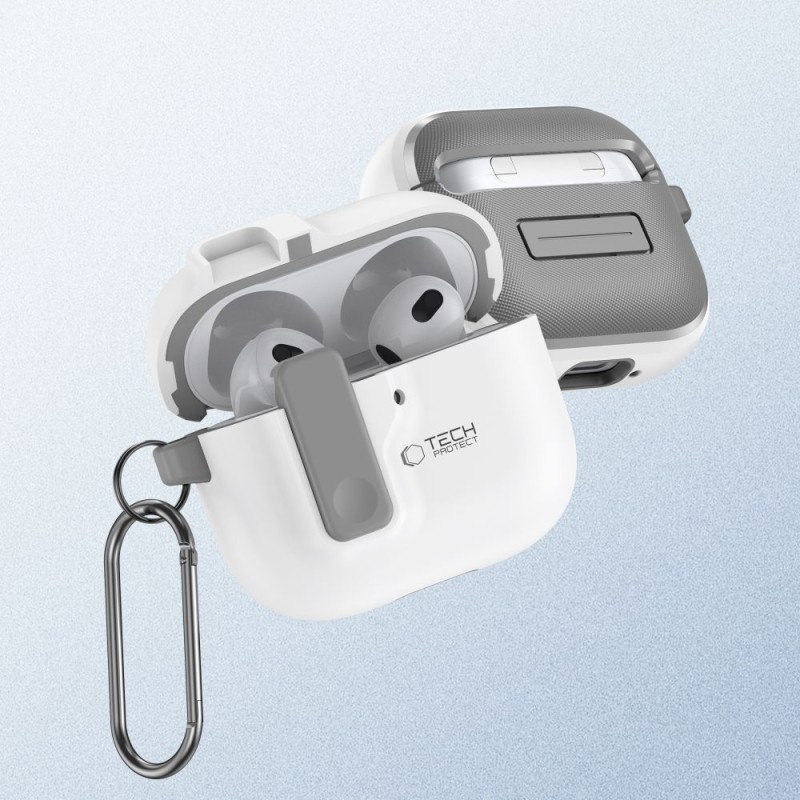 TECH-PROTECT SLIM HOOK за Apple AirPods 4, бял - 5906302371662