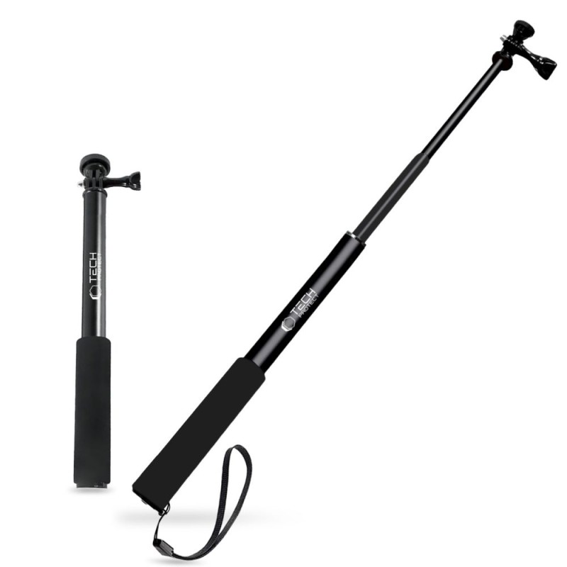 TECH-PROTECT GA100 Монопод & Selfie стик за GoPro / DJI / Insta360 BLACK - 5906302371747