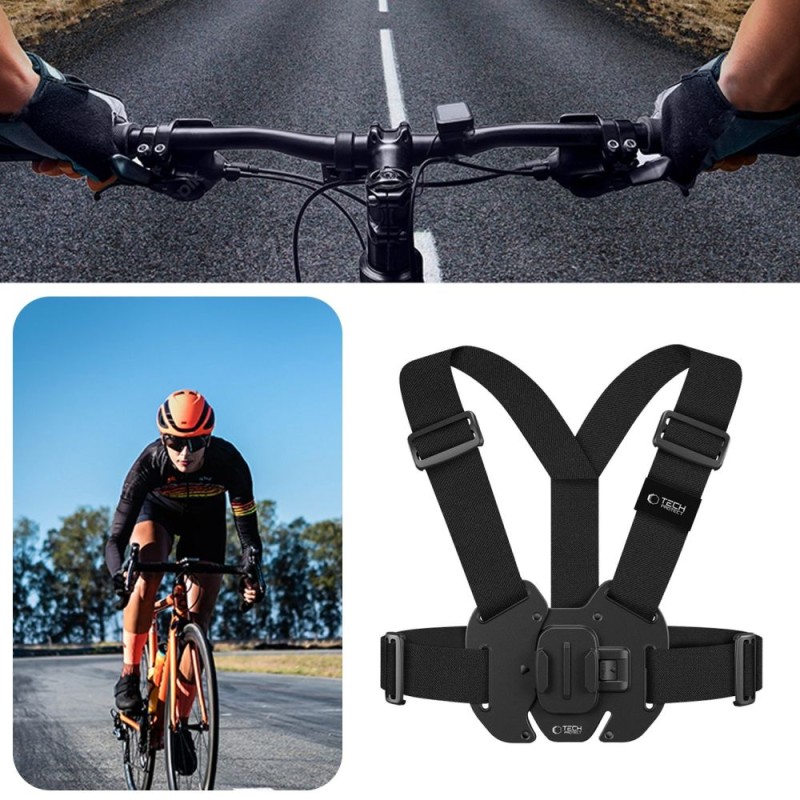 TECH-PROTECT GA100 монтаж на гърдите за GoPro / DJI / Insta360 (черен) - TECH-PROTECT GA100 монтаж на гърдите за GoPro / DJI / Insta360 (черен) - 5906302371761