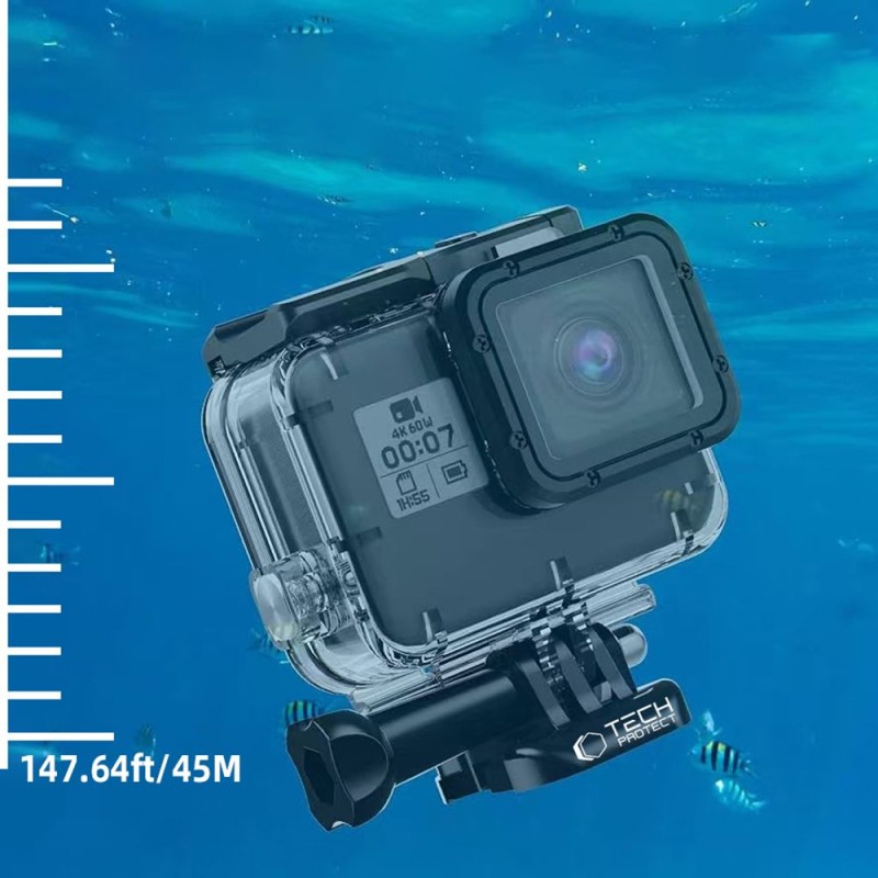 Tech-Protect GA200 Водоустойчив калъф за GoPro Hero 5/6/7 прозрачен - Tech-Protect GA200 Водоустойчив калъф за GoPro Hero 5/6/7 прозрачен - 5906302371778