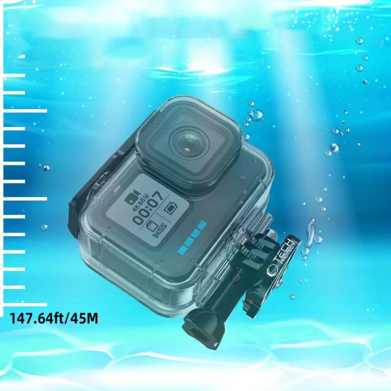 Tech-Protect GA200 Водоустойчив калъф за GoPro Hero 9/10/11/12/13 CLEAR - Tech-Protect GA200 Водоустойчив калъф за GoPro Hero 9/10/11/12/13 CLEAR - 5906302371785