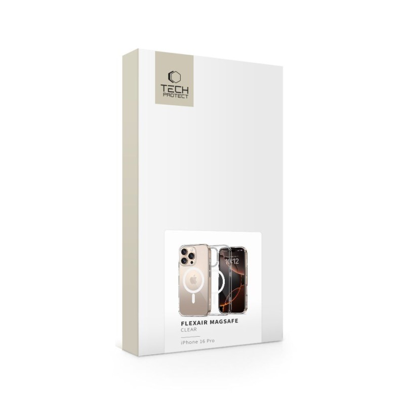 Tech-Protect FlexAir Magsafe Case за iPhone 16 Pro Clear (прозрачно) - Tech-Protect FlexAir Magsafe Case за iPhone 16 Pro Clear (прозрачно) - 5906302371839