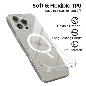 TECH-PROTECT FLEXAIR MAGSAFE за iPhone 15 Pro (прозрачно)