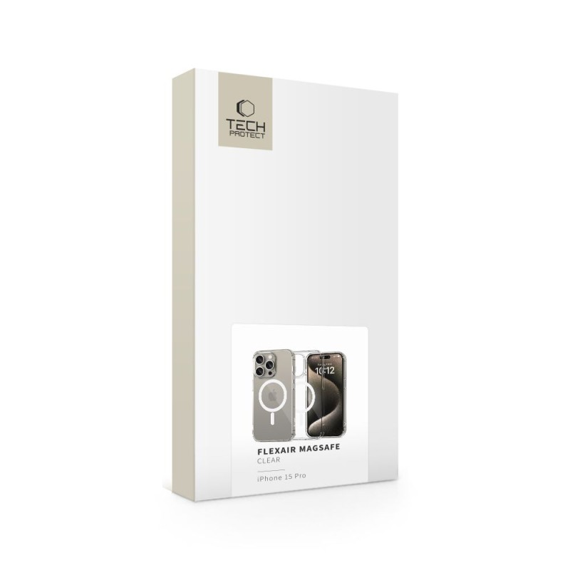 TECH-PROTECT FLEXAIR MAGSAFE за iPhone 15 Pro (прозрачно) - 5906302371860