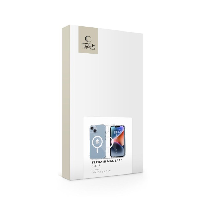 TECH-PROTECT FLEXAIR MAGSAFE за iPhone 13 / 14 – прозрачен - TECH-PROTECT FLEXAIR MAGSAFE за iPhone 13 / 14 – прозрачен - 5906302371884