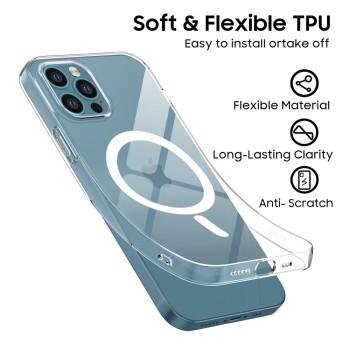 TECH-PROTECT FLEXAIR MAGSAFE за iPhone 12 / 12 Pro CLEAR (прозрачен)
