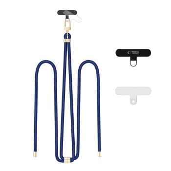 TECH-PROTECT C7S ROPE презрамъка за кросбоди Navy Blue/Gold