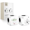 Tech-Protect PCL3X4 захранващ мултиразклонител 2×USB-A, 2×USB-C и 3×контакт (бял) - Tech-Protect PCL3X4 захранващ мултиразклонител 2×USB-A, 2×USB-C и 3×контакт (бял) - 5906302372096