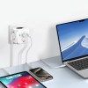 Tech-Protect PCL3X4 захранващ мултиразклонител 2×USB-A, 2×USB-C и 3×контакт (бял) - Tech-Protect PCL3X4 захранващ мултиразклонител 2×USB-A, 2×USB-C и 3×контакт (бял) - 5906302372096