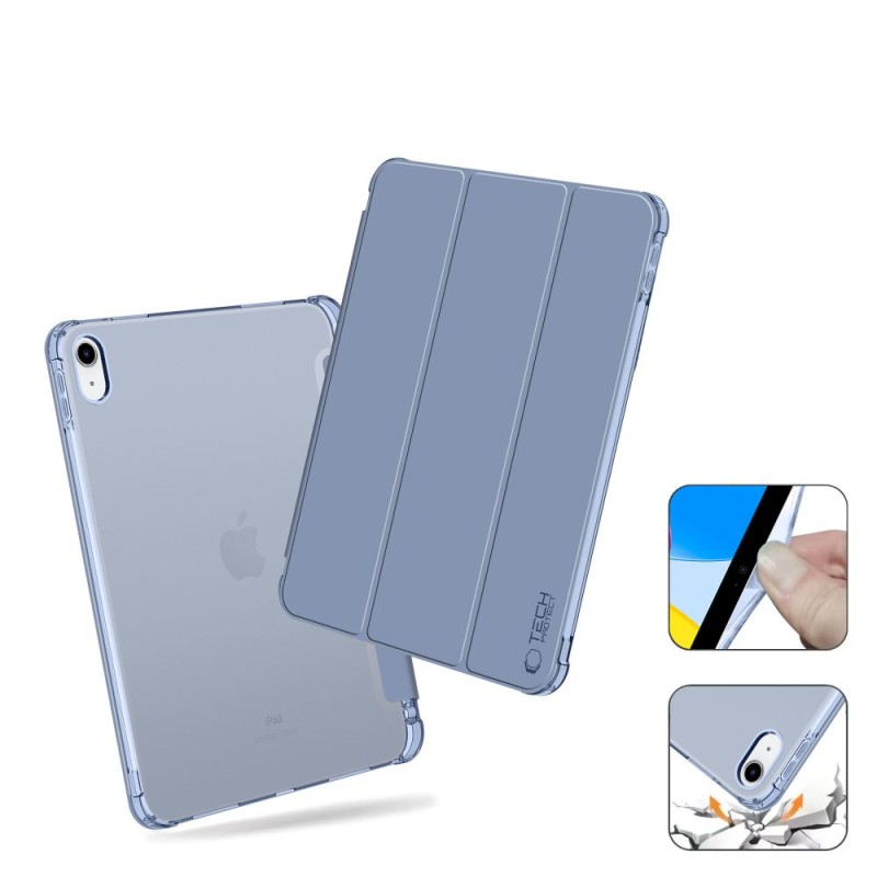TECH-PROTECT SC Pen Hybrid калъф за iPad 10.9” (10/2022) / iPad 11” (11/2025) Crystal Blue - TECH-PROTECT SC Pen Hybrid калъф за iPad 10.9” (10/2022) / iPad 11” (11/2025) Crystal Blue - 5906302372126